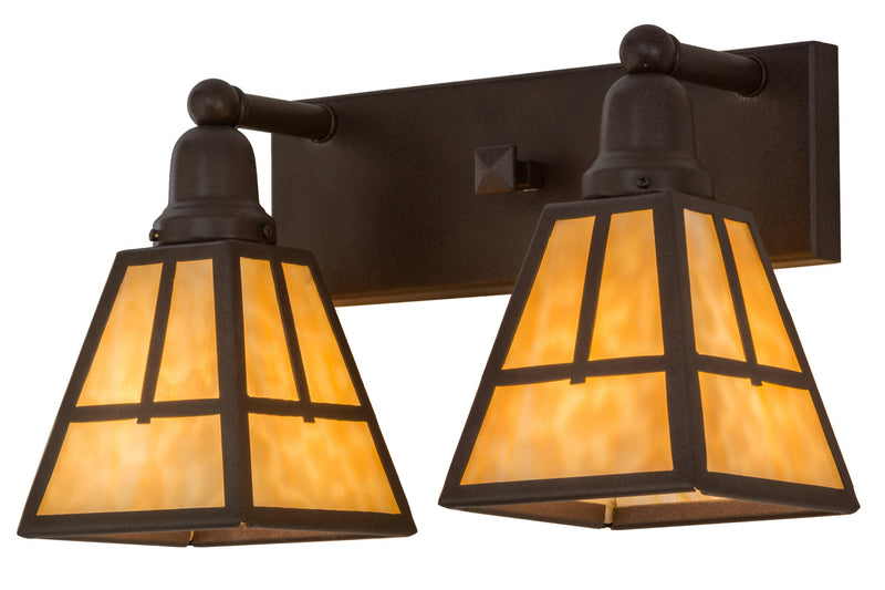 Meyda Tiffany 153738 Two Light Vanity, Cafe Noir
