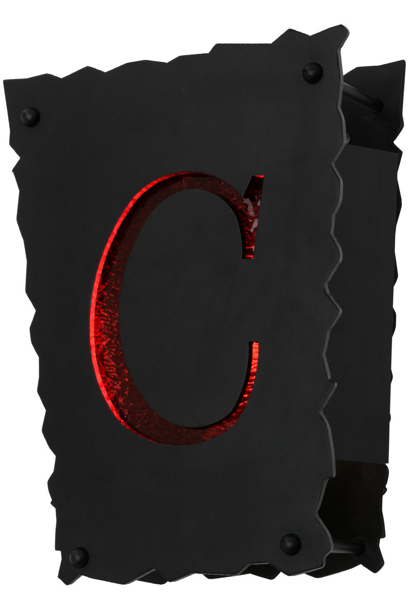 Meyda Tiffany 153787 One Light Wall Sconce, Textured Black