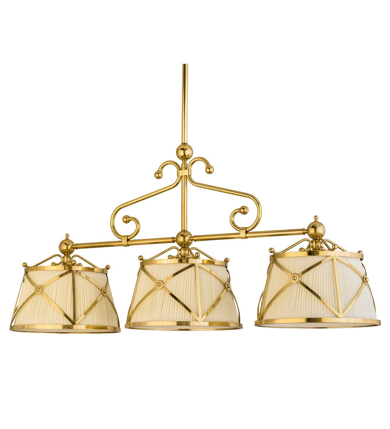 Meyda Tiffany 153808 Nine Light Island Pendant, Polished Brass