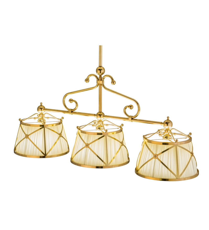 Meyda Tiffany 153808 Nine Light Island Pendant, Polished Brass