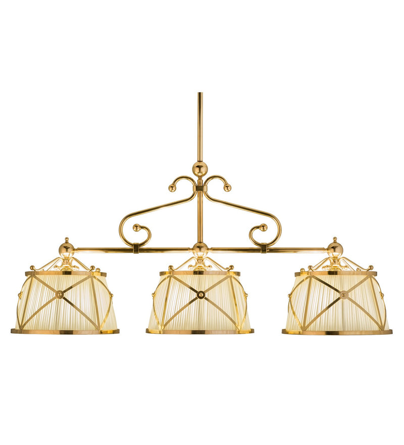 Meyda Tiffany 153808 Nine Light Island Pendant, Polished Brass