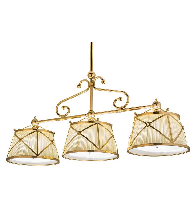 Meyda Tiffany 153808 Nine Light Island Pendant, Polished Brass