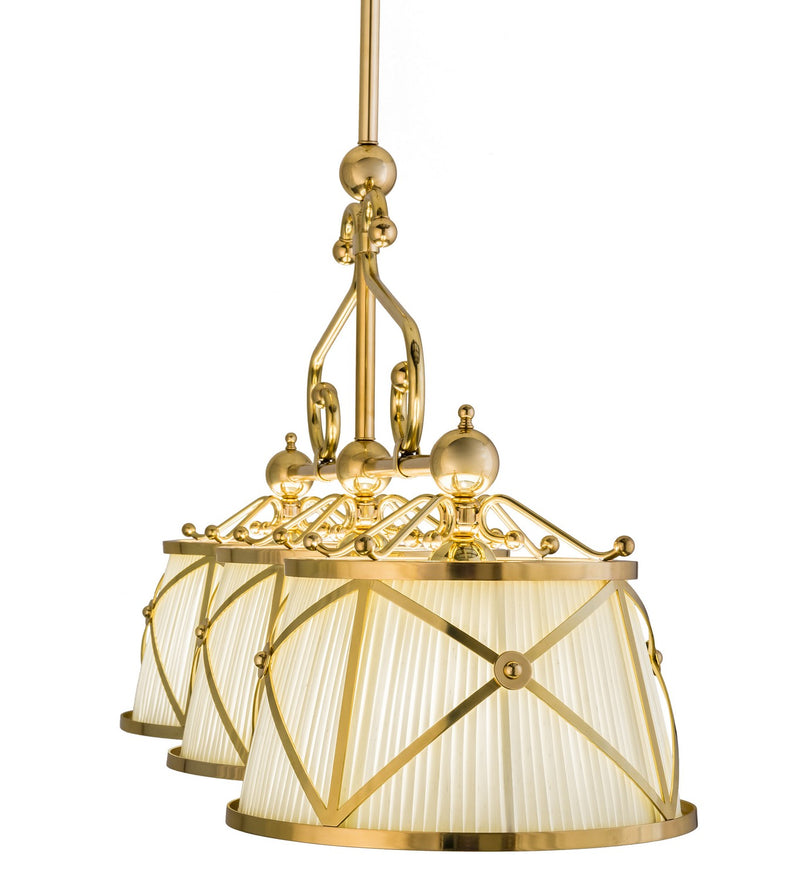 Meyda Tiffany 153808 Nine Light Island Pendant, Polished Brass