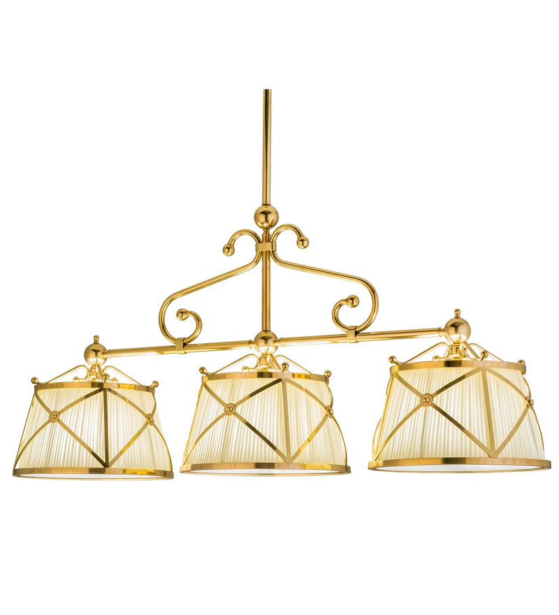 Meyda Tiffany 153808 Nine Light Island Pendant, Polished Brass