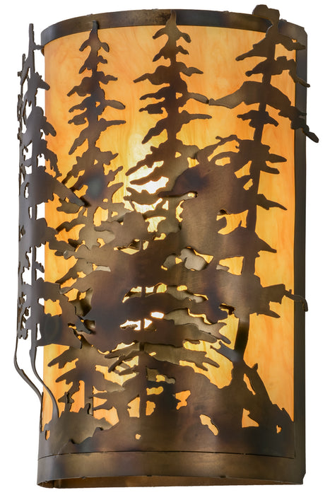 Meyda Tiffany 153841 Two Light Wall Sconce, Dark Burnished Antique Copper