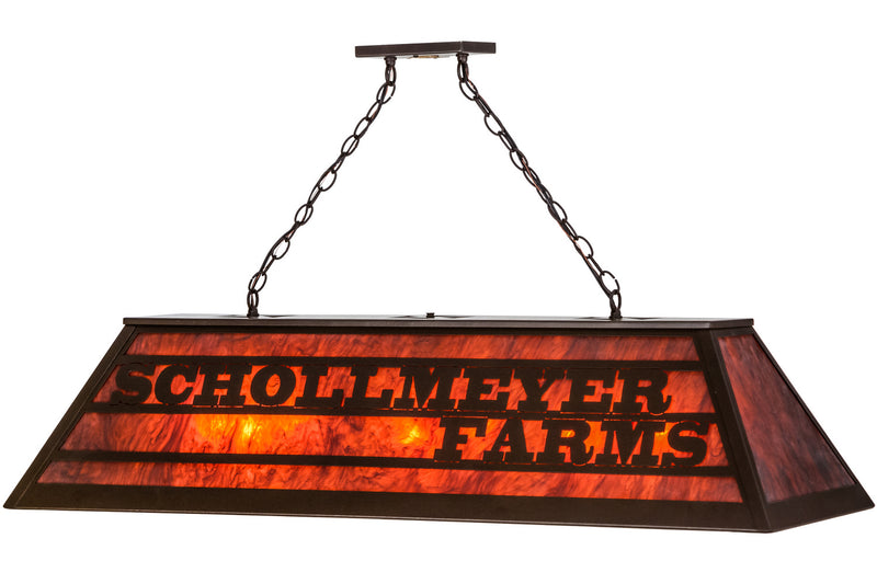 Meyda Tiffany 153916 Nine Light Oblong Pendant, Cafe Noir