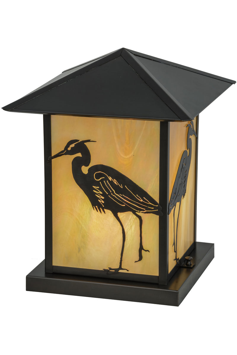 Meyda Tiffany 153953 One Light Pier Mount, Craftsman Brown