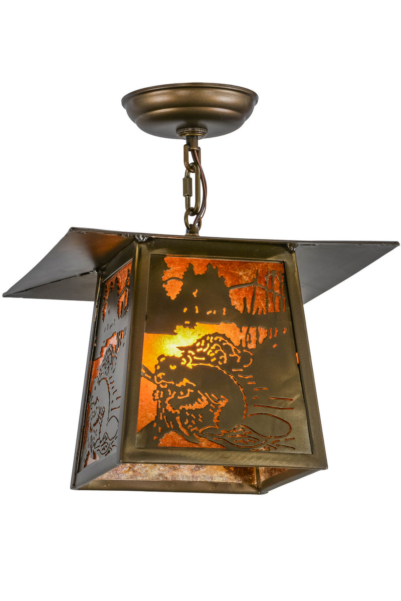 Meyda Tiffany 153973 One Light Pendant, Antique Copper