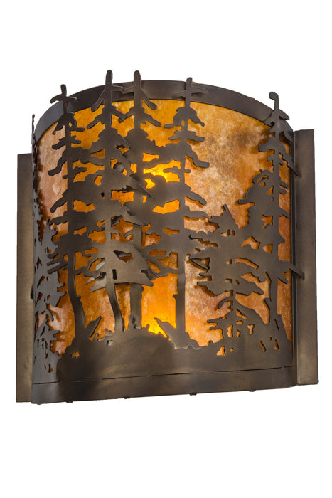 Meyda Tiffany 153975 Two Light Wall Sconce, Antique Copper
