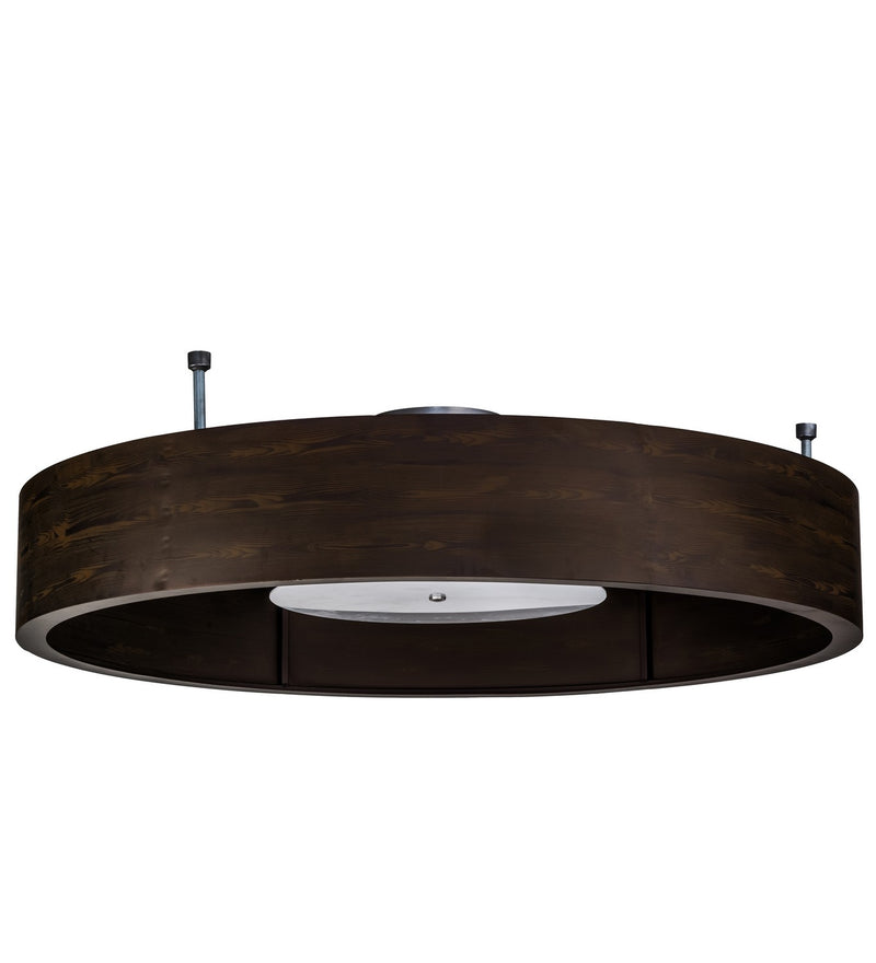 Meyda Tiffany 154000 12 Light Pendant, Mahogany Wood Grain