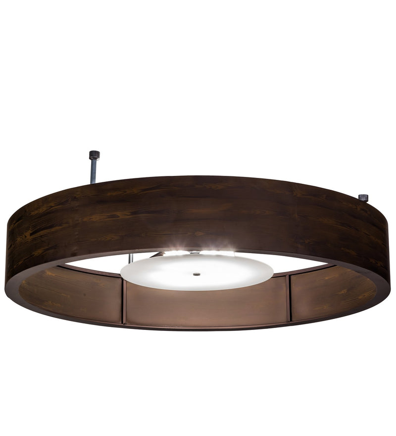 Meyda Tiffany 154000 12 Light Pendant, Mahogany Wood Grain