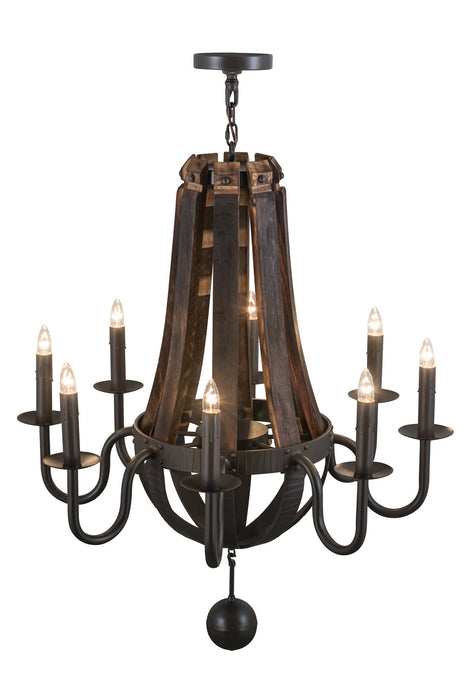Meyda Tiffany 154052 Eight Light Chandelier, Timeless Bronze
