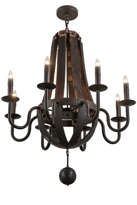 Meyda Tiffany 154052 Eight Light Chandelier, Timeless Bronze