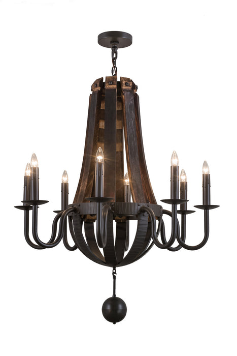 Meyda Tiffany 154052 Eight Light Chandelier, Timeless Bronze