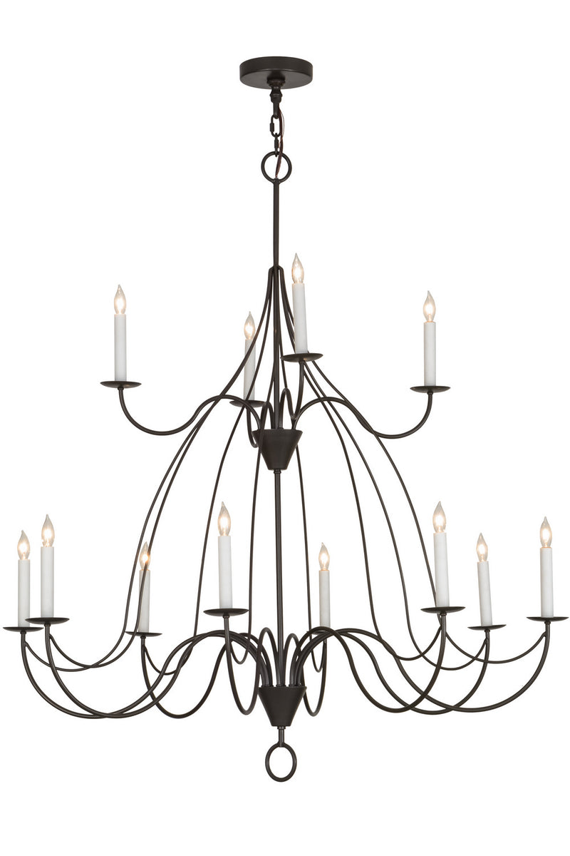 Meyda Tiffany 154070 12 Light Chandelier, Timeless Bronze