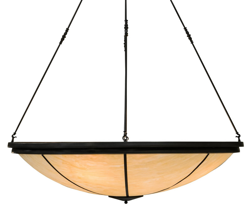 Meyda Tiffany 154078 Eight Light Semi-Flushmount, Timeless Bronze