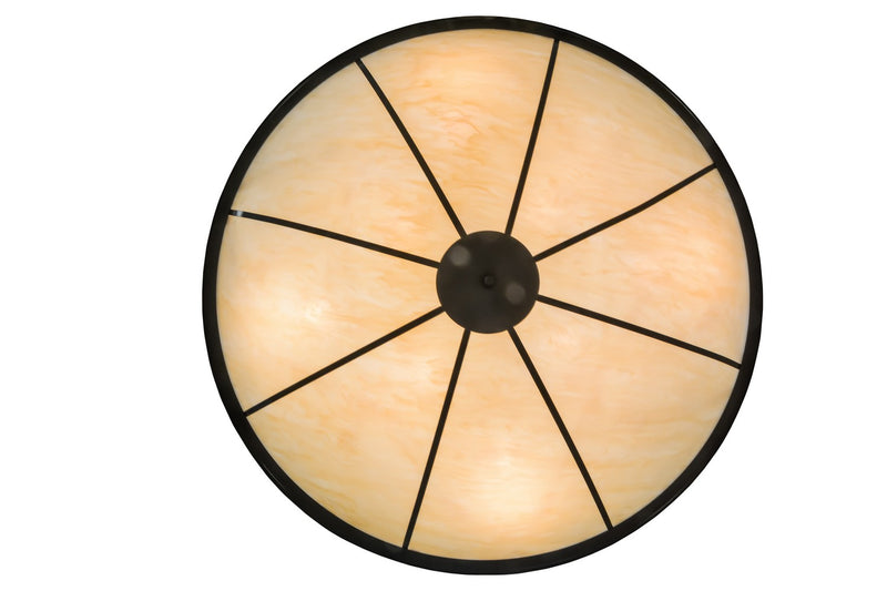 Meyda Tiffany 154078 Eight Light Semi-Flushmount, Timeless Bronze
