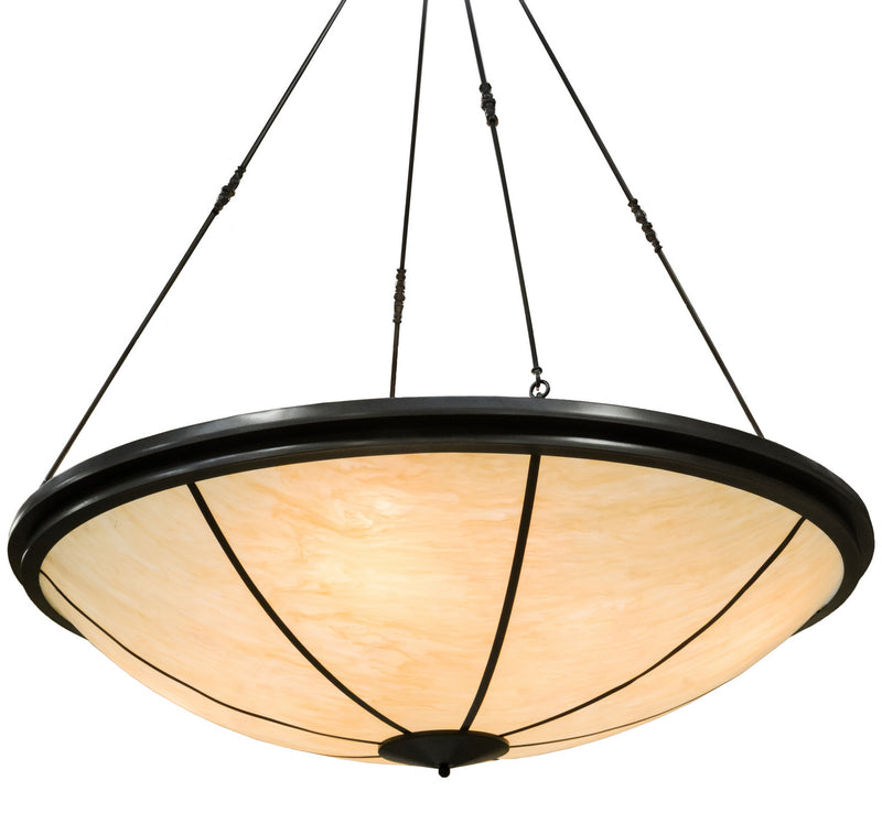 Meyda Tiffany 154078 Eight Light Semi-Flushmount, Timeless Bronze