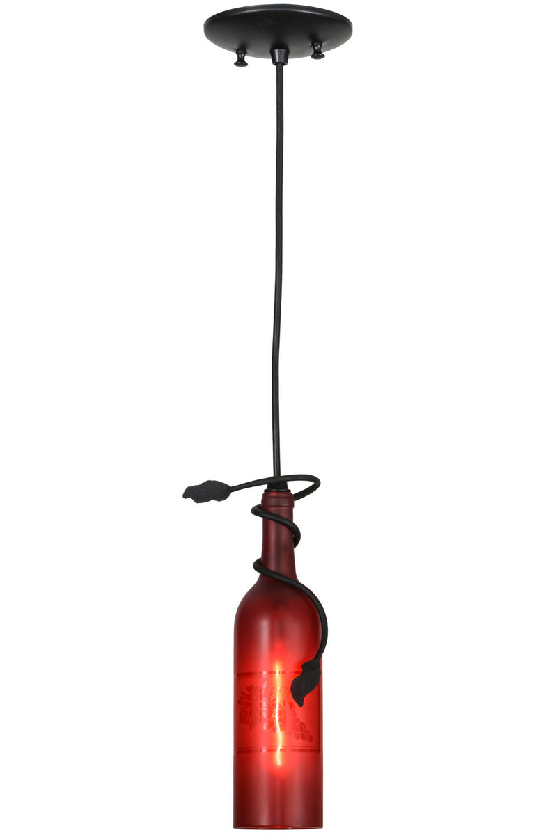 Meyda Tiffany 154121 One Light Mini Pendant, Textured Black