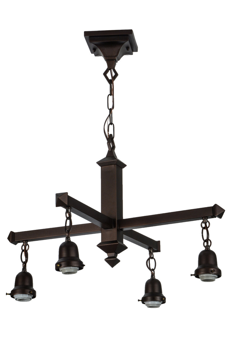 Meyda Tiffany 154229 Four Light Hanging, Mahogany Bronze