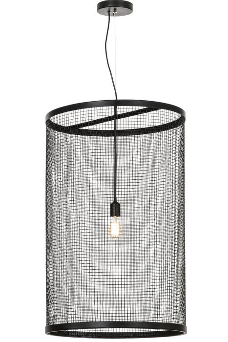 Meyda Tiffany 154248 One Light Pendant, Black