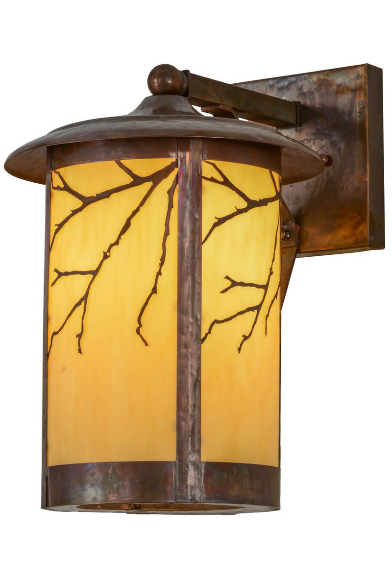 Meyda Tiffany 154258 One Light Wall Sconce, Hammered Vintage Copper