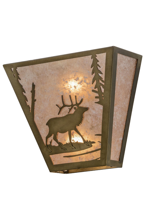 Meyda Tiffany 154317 Two Light Wall Sconce, Antique Copper