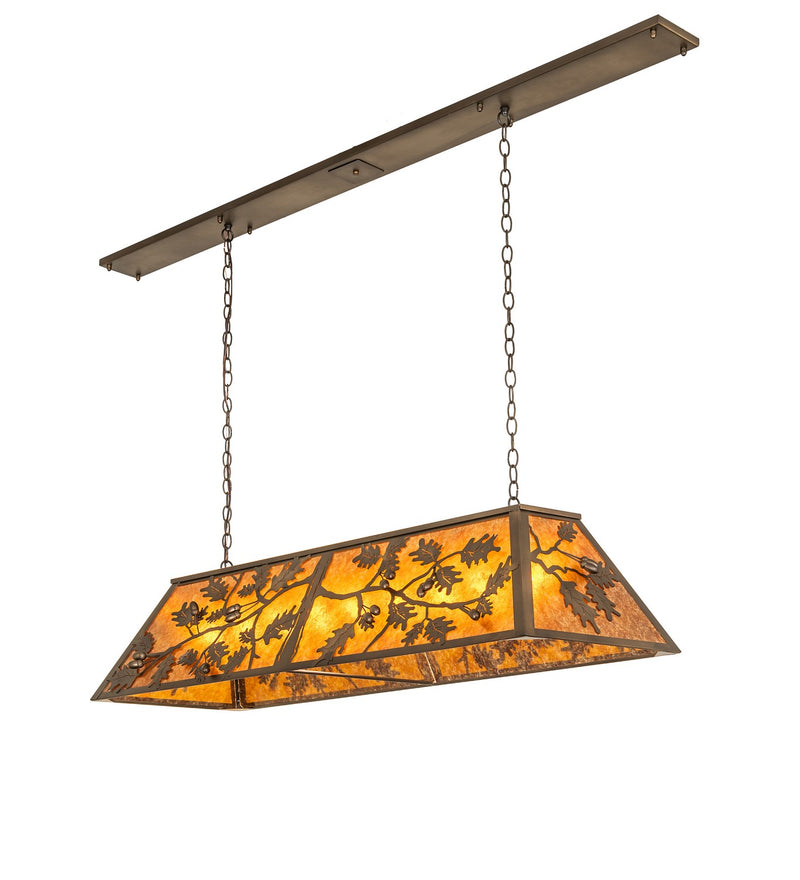 Meyda Tiffany 154388 Nine Light Oblong Pendant, Antique Copper