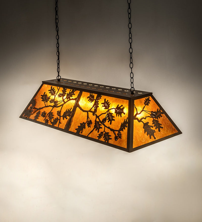 Meyda Tiffany 154388 Nine Light Oblong Pendant, Antique Copper