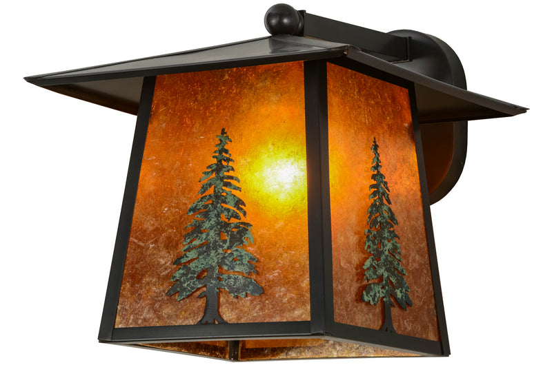 Meyda Tiffany 154426 One Light Wall Sconce, Craftsman Brown