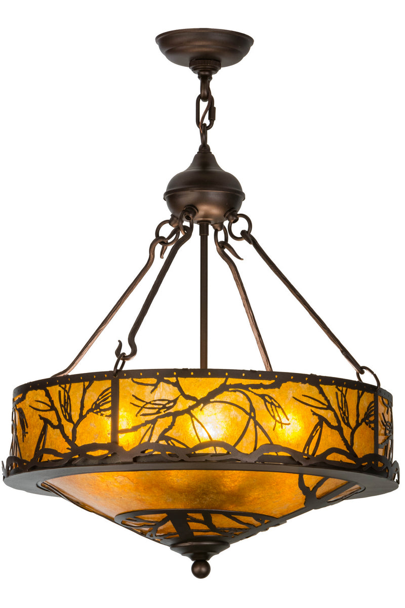 Meyda Tiffany 154443 Eight Light Pendant, Mahogany Bronze