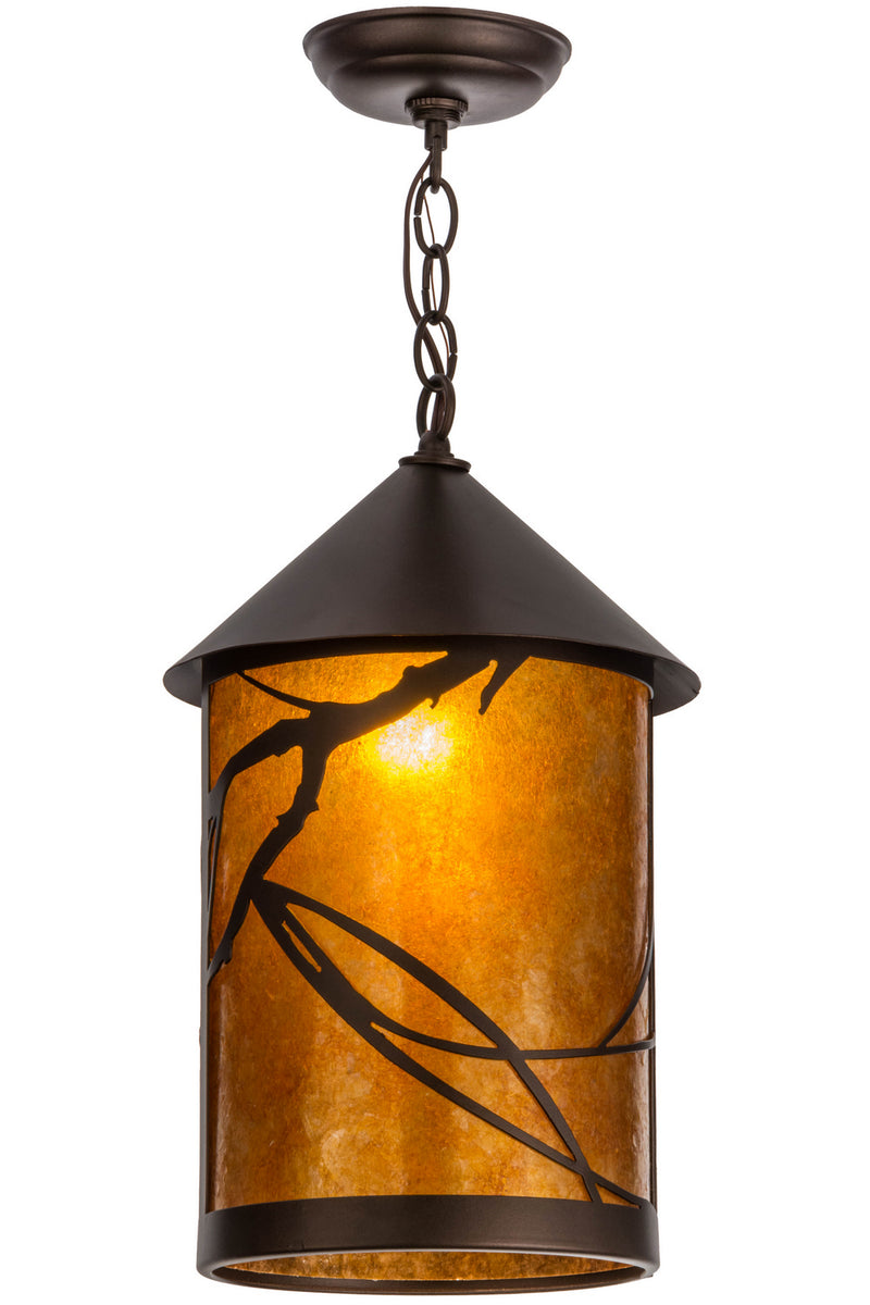 Meyda Tiffany 154446 One Light Pendant, Mahogany Bronze