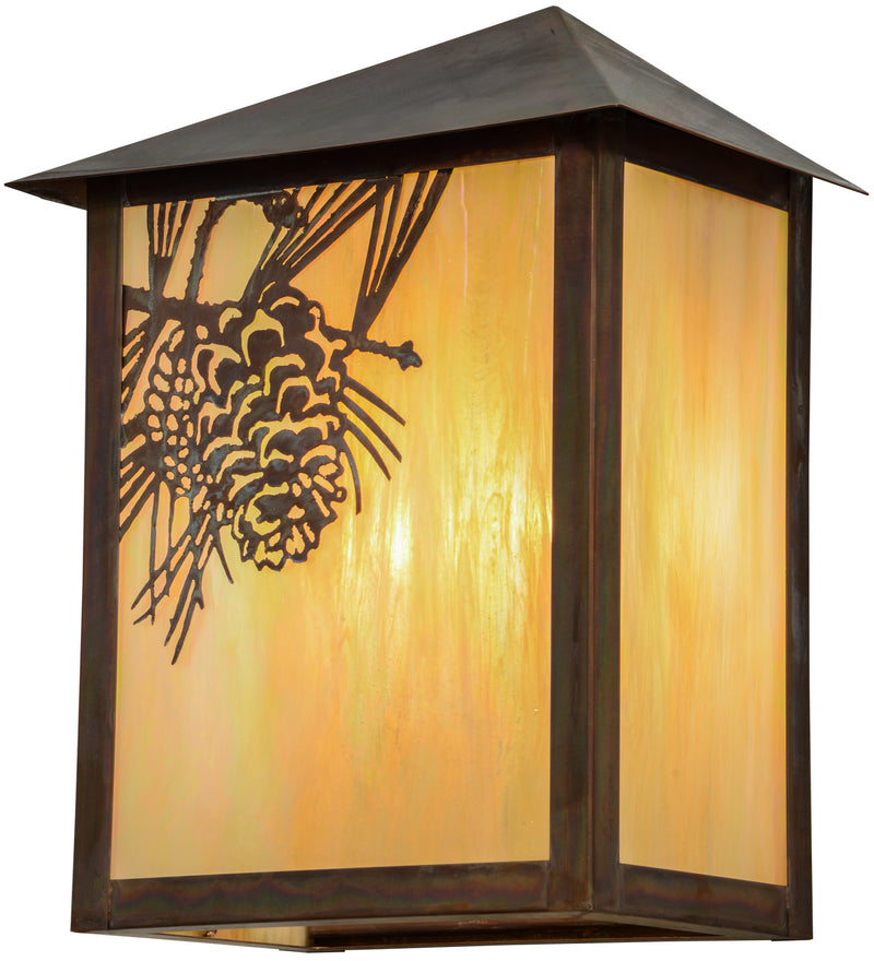 Meyda Tiffany 154452 Two Light Wall Sconce, Vintage Copper