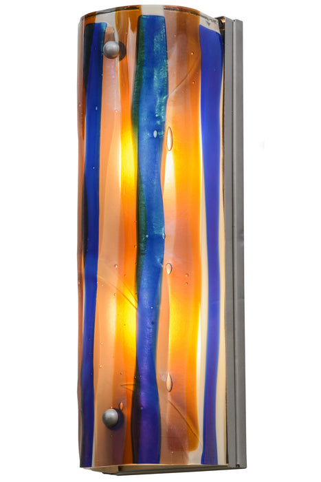 Meyda Tiffany 154595 Two Light Wall Sconce, Nickel