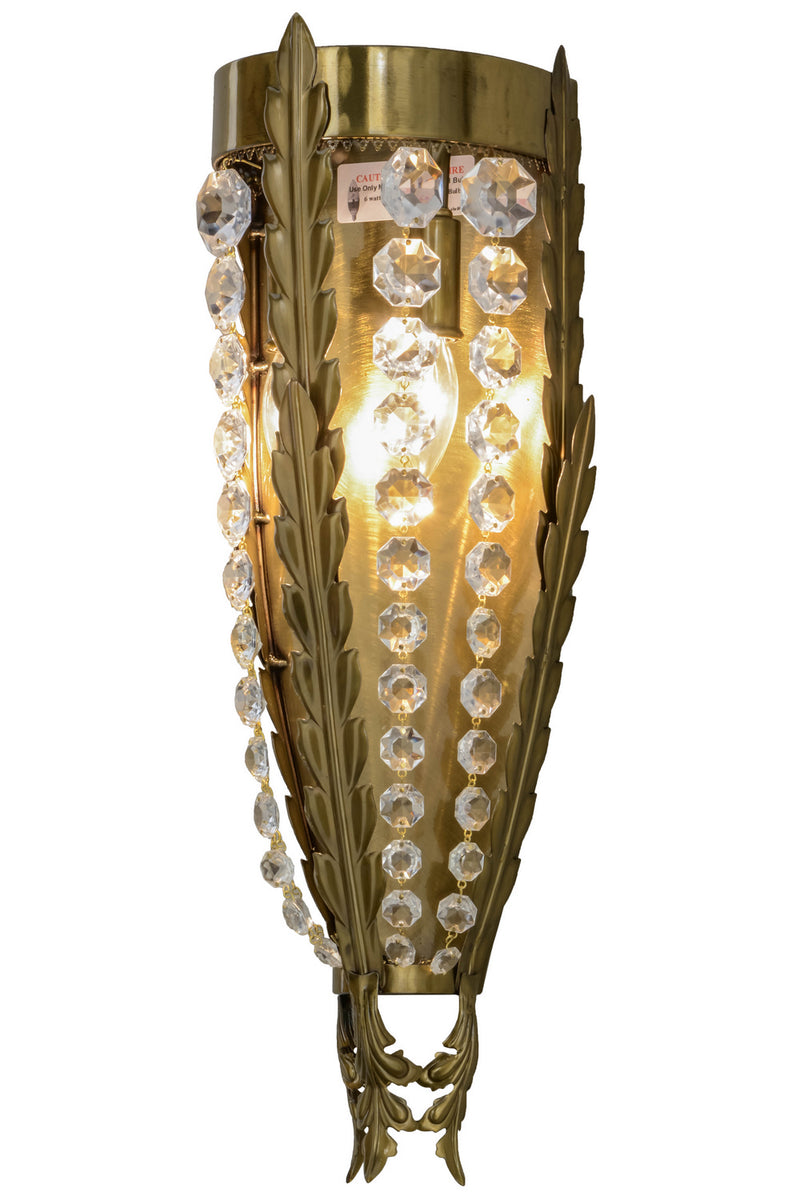 Meyda Tiffany 154700 LED Wall Sconce, Transparent Gold
