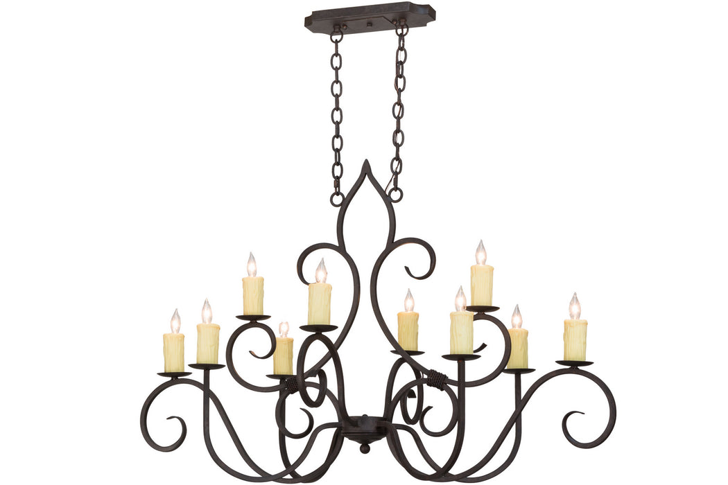 Meyda Tiffany 154997 Ten Light Chandelier, Cajun Spice