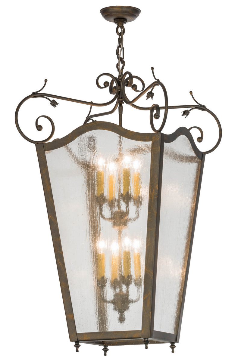 Meyda Tiffany 155141 Eight Light Pendant, French Bronze