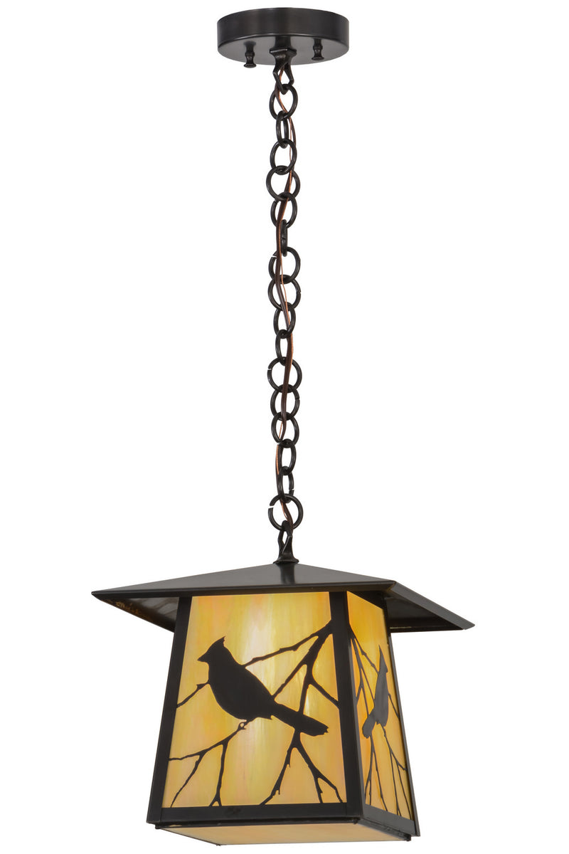 Meyda Tiffany 155152 One Light Pendant, Craftsman Brown