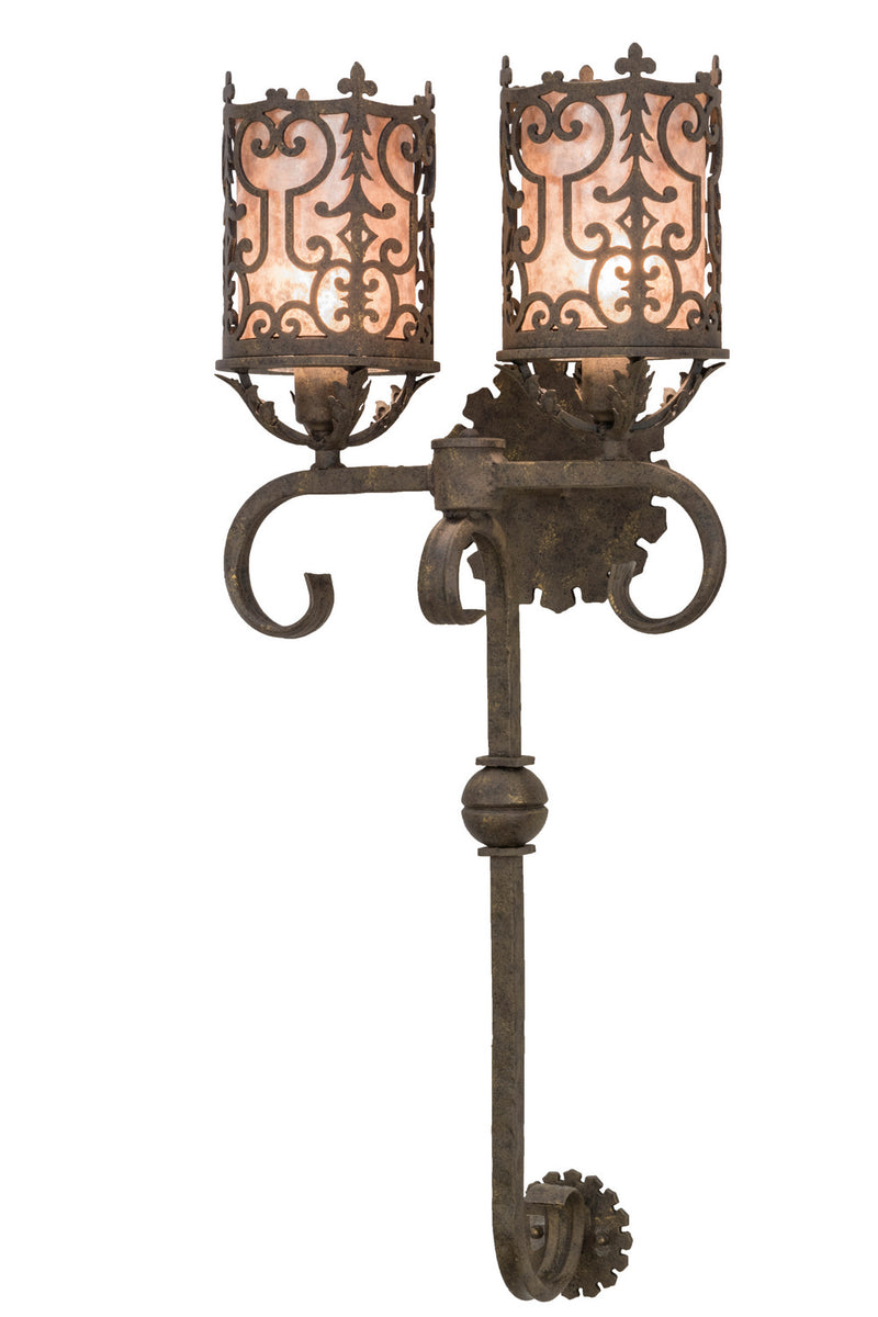 Meyda Tiffany 155181 Two Light Wall Sconce, Antiquity