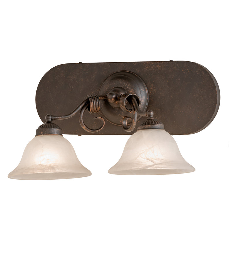 Meyda Tiffany 155225 Two Light Wall Sconce, Gilded Tobacco