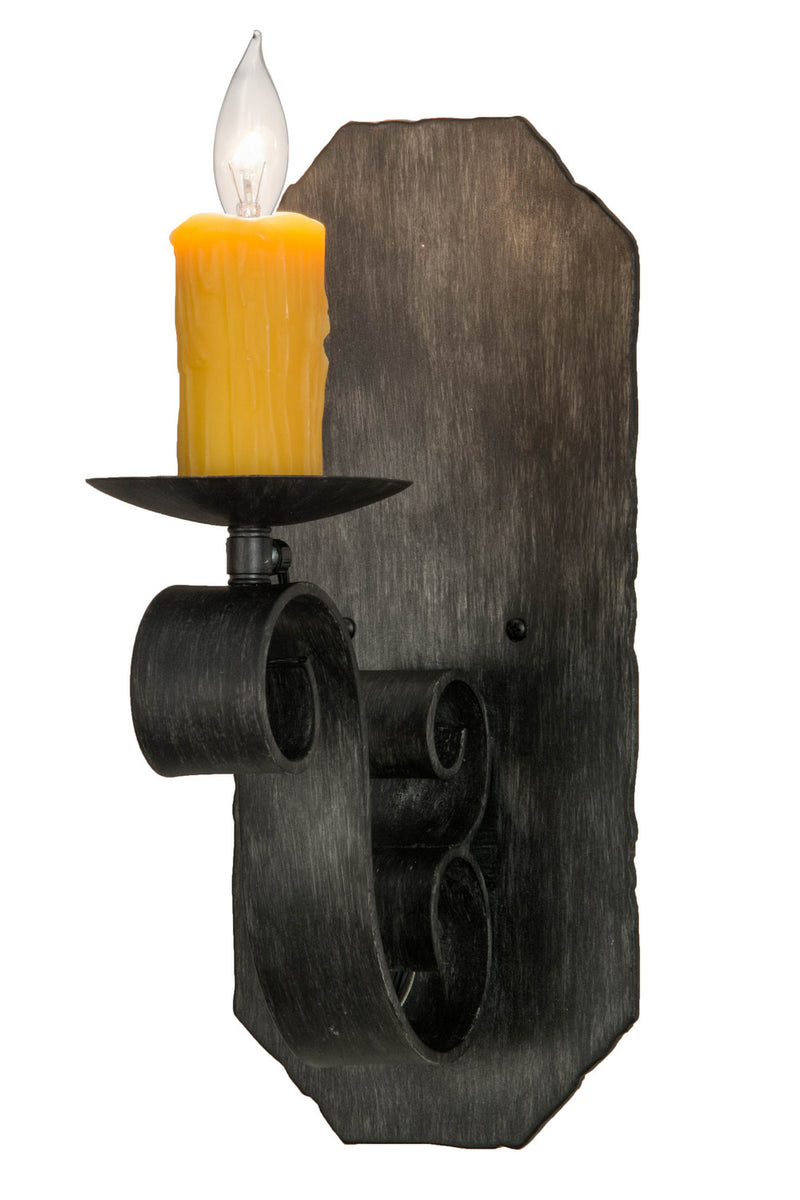 Meyda Tiffany 155248 One Light Wall Sconce, Antique Iron Gate