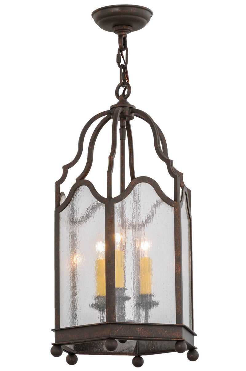 Meyda Tiffany 155286 Three Light Pendant, Gilded Tobacco