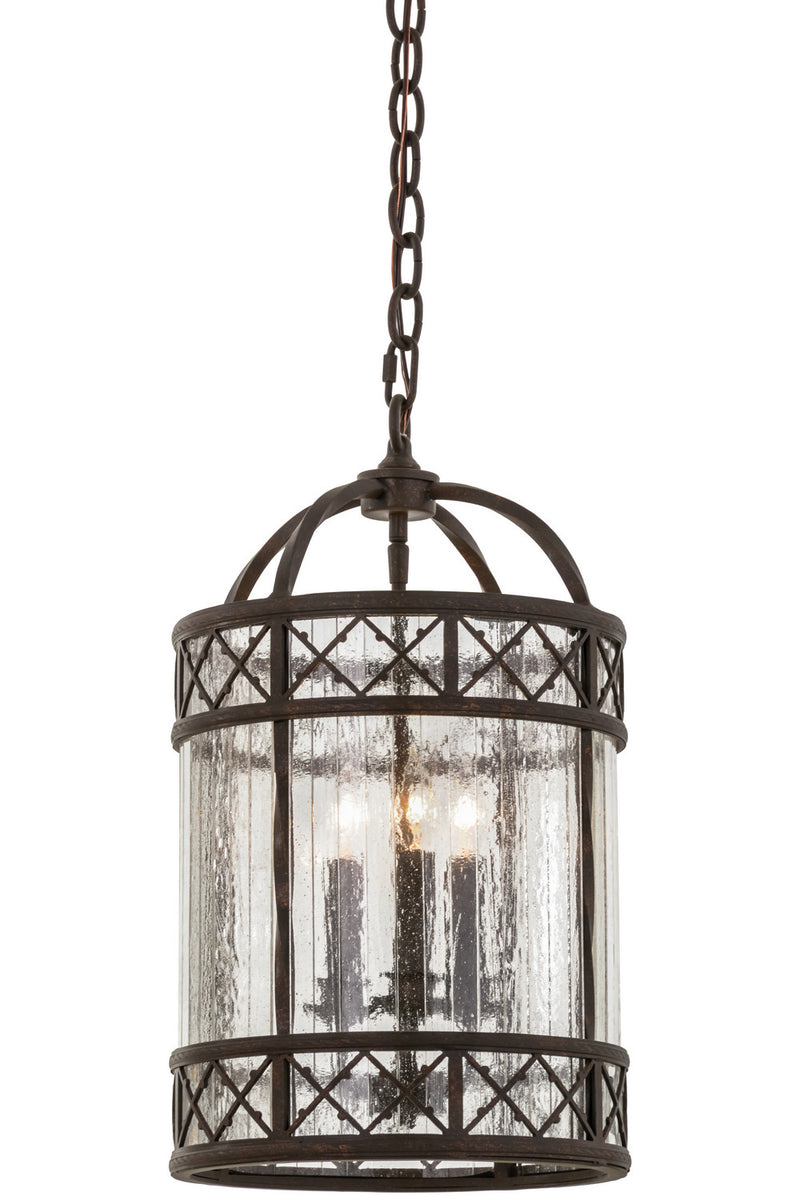 Meyda Tiffany 155291 Three Light Pendant, Gilded Tobacco
