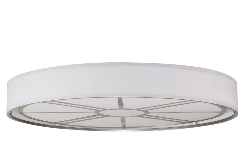 Meyda Tiffany 155395 Eight Light Flushmount, Nickel