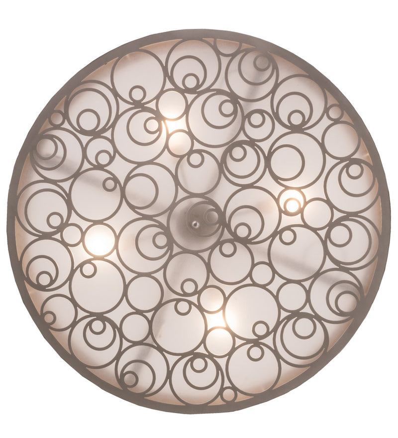 Meyda Tiffany 155397 Four Light Pendant, Nickel