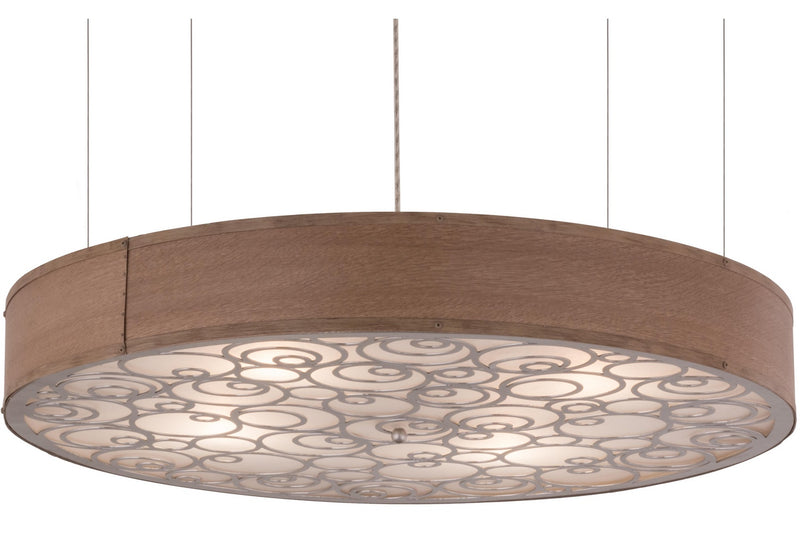 Meyda Tiffany 155397 Four Light Pendant, Nickel