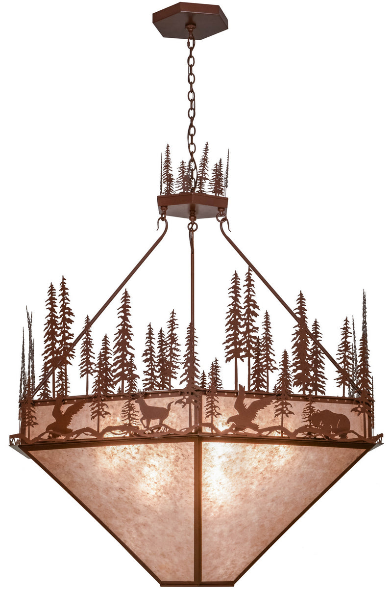 Meyda Tiffany 155414 Nine Light Pendant, Rust