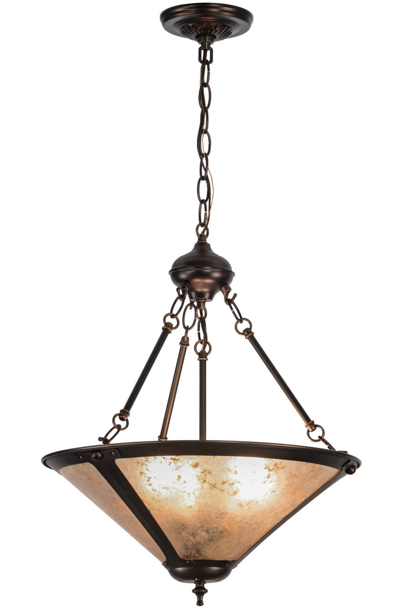 Meyda Tiffany 155459 Three Light Pendant, Mahogany Bronze