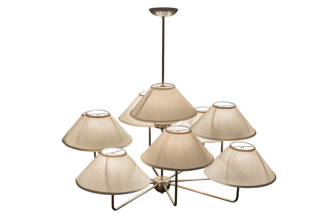 Meyda Tiffany 155465 Nine Light Chandelier, Antique Brass