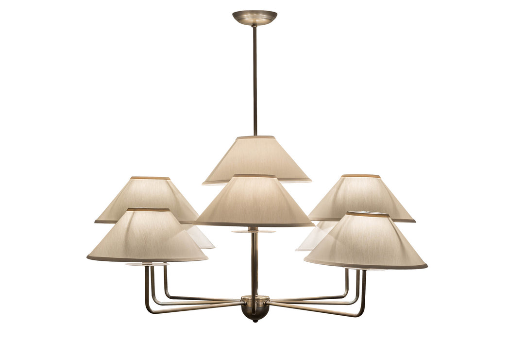 Meyda Tiffany 155465 Nine Light Chandelier, Antique Brass